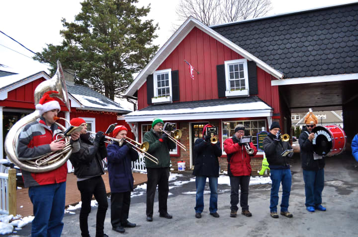 Live music at Hickory &amp; Tweed is performed during the annual Frosty Day celebration in Armonk on Saturday.