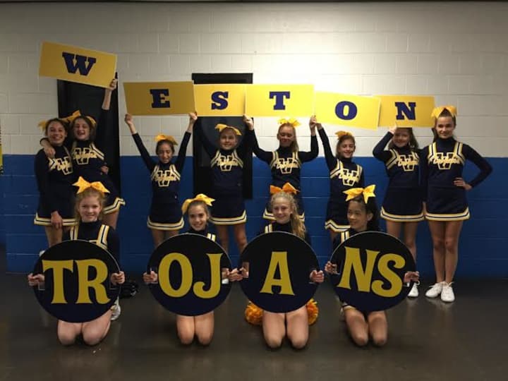 The Weston Youth Cheerleading team will compete in a national competition Dec. 13 in Orlando. The team qualified by finishing second last month at the New England Regional competition.