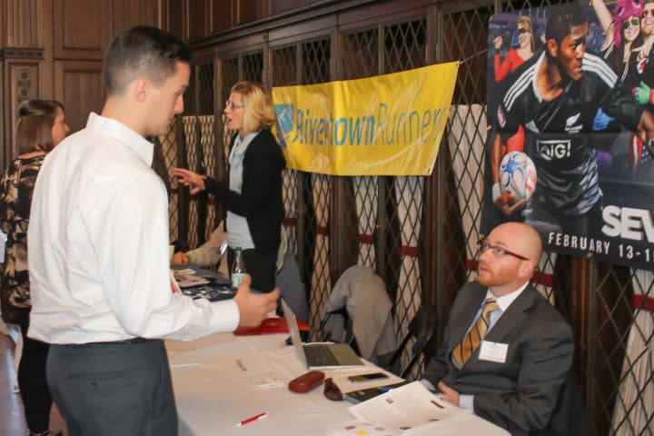 Dozens of hiring managers from regional and national sports teams, league associations and agencies were featured at the 7th annual Manhattanville Sport Business Career Fair, Nov. 21, at Manhattanville College.

 