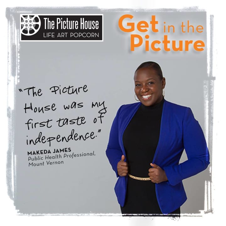 Makeda James of Mount Vernon has been coming to The Picture House since she was a child. 