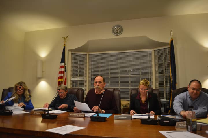 The Pound Ridge Town Board at its Dec. 4 meeting.