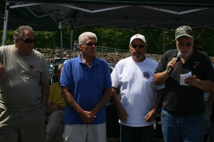 Members of Hooks For Heroes Committee included (left to right) Tucker Costanzo ,Tony Loglici, Mike Aide and Pat Buzzeo.