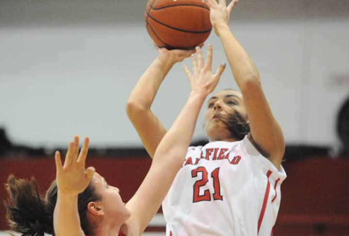 Fairfield University&#x27;s Casey Smith, a sophomore from Danbury, was named the Metro Atlantic Athletic Conference Rookie of the Week. She averaged 14 points in two games last week.