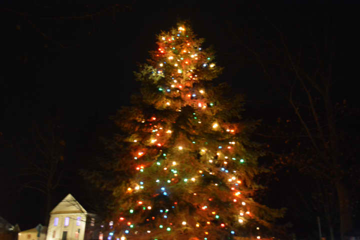 A tree lighting in Bedford Village was held on Dec. 5