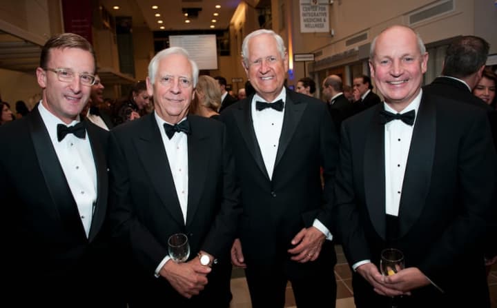 Andy Merrill, Stamford Hospital Foundation Board Member; Peter Sachs, Stamford Hospital Foundation Board Member; Darrell Harvey, co-chairman of the Stamford Hospital Foundation Board; and Brian Grissler, Stamford Hospital president &amp; CEO.