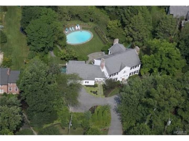 This house at 10 Morris Lane in Scarsdale is open for viewing Sunday.