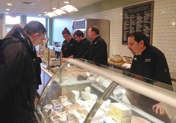 The new Greenwich Cheese Company allows shoppers to sample the merchandise before buying. 