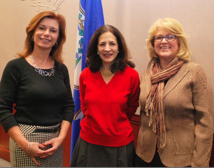 Rep. Gail Lavielle (R-143), author Alison Jacobson, and Katie Banzhaf, Executive Director at STAR, attended a Connecticut Council On Developmental Disabilities meeting Dec. 3 at the Legislative Office Building in Hartford.