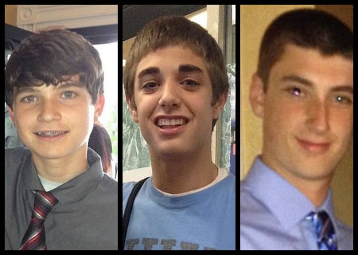 Ryan Lesher, Shamus Digney and Cullen Keffer were killed in an accident in Pennsylvania. 
