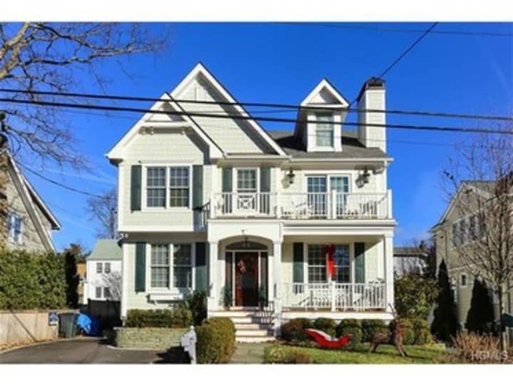 This house at 6 Oakwood Ave. in Rye is open for viewing on Saturday.