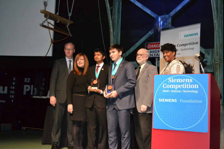 Briarcliff High School students Robert Karp and Karthik Rao were one of just five teams to present their science research projects at the Siemens Competition in Math, Science and Technology at Carnegie Mellon University. 