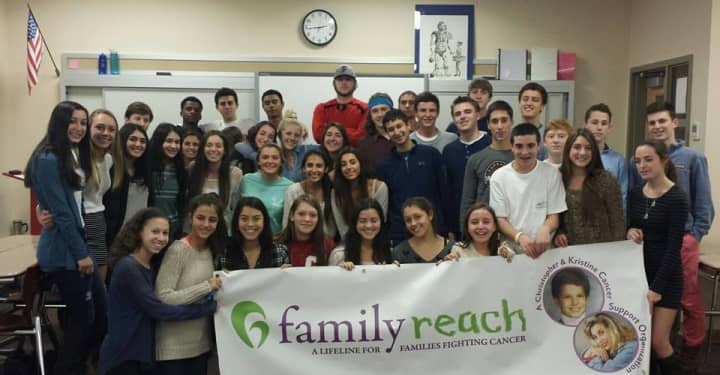 Students from Fox Lane High School raised $75,000 for Family Reach Foundation, which helps families cope with the staggering costs of cancer care.