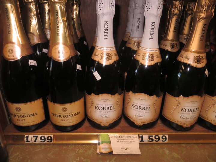 The ever-popular California champagnes, Piper Sonoma and Korbel, are more affordable.
