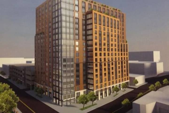 An artist&#x27;s rendering of the proposed development at 42 W. Broad St. in Mount Vernon.