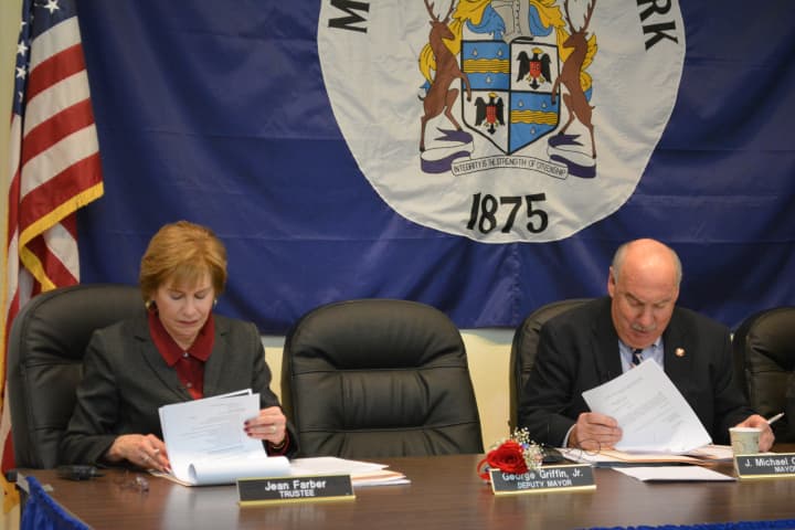 The late Deputy Mayor George Griffin&#x27;s name plate was placed on the dais for the Mount Kisco village board&#x27;s Monday meeting. A rose was placed next to the name plate.