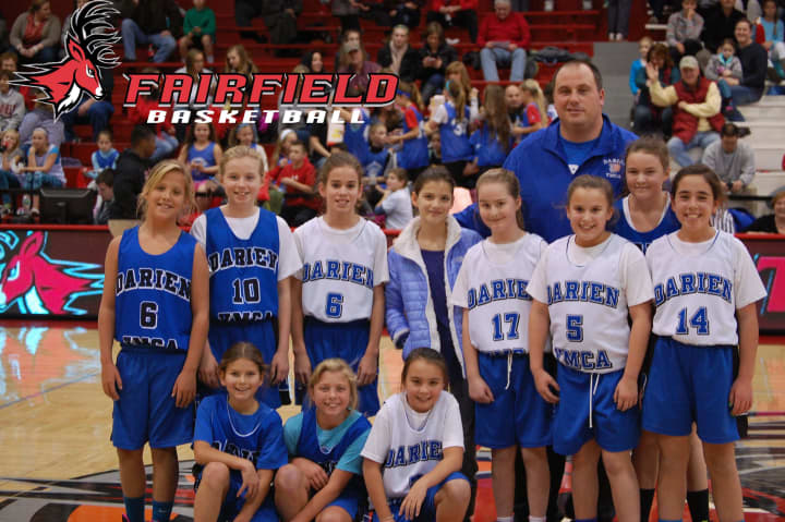 The Darien YMCA&#x27;s fifth-grade girls travel basketball team.