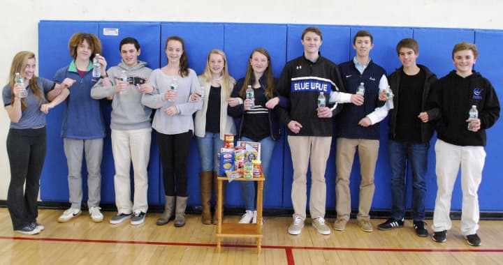 Members of the Darien Youth Commission, from left: Julia OBrien, Felix Rooney, Ben Bidell, Coco Rooney, Samantha Ball, Grace Silsby, Stephen Barston, Henry Soule, Alexander Berardino and Connor Baity. 
