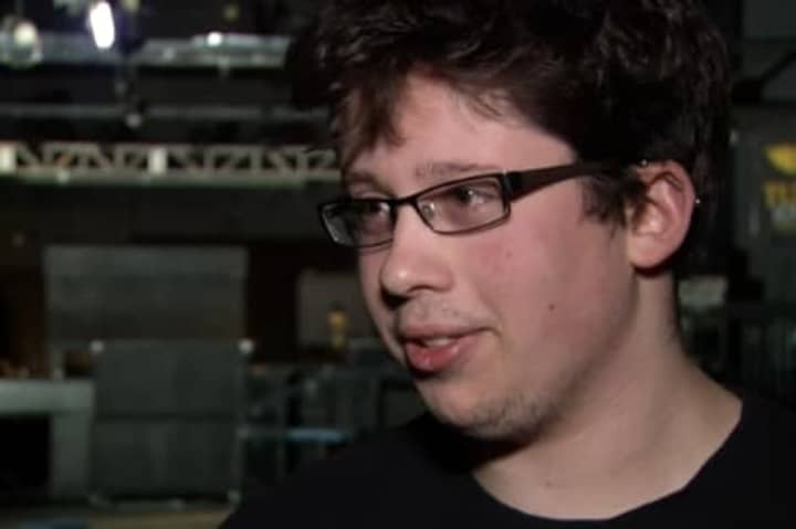 Ian Bick, 19, of Danbury speaks during a television interview with NBCConnecticut.com.  The owner of a popular Danbury nightclub was charged Friday with running a Ponzi scheme.