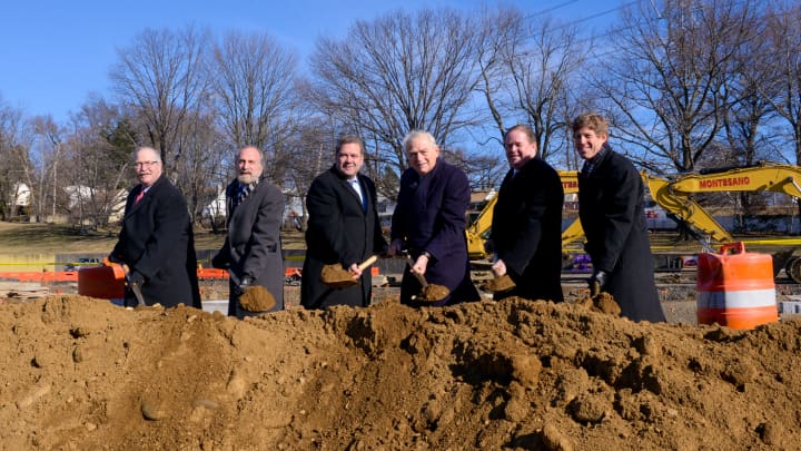 Mayor Mike Spano, members of the Yonkers City Council, the Yonkers Industrial Development Agency and Alfred Weissman Real Estate, LLC took part in the groundbreaking.