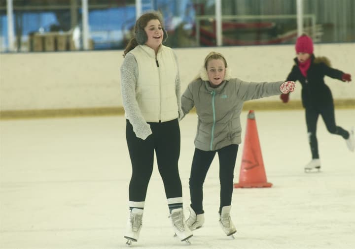 Yonkers residents delight in a day of skating.