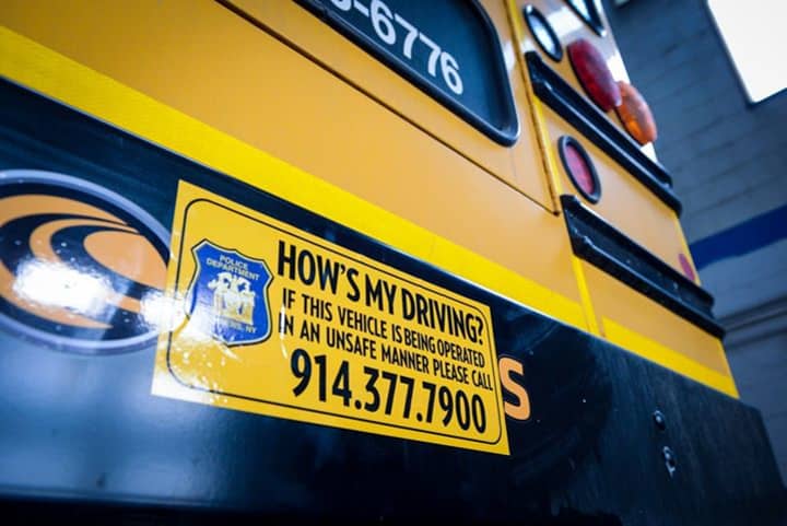 Yonkers&#x27; school buses will feature a new sticker.