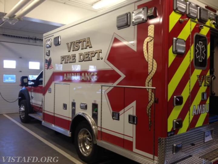The Vista Fire Department unveiled a new ambulance on Tuesday.