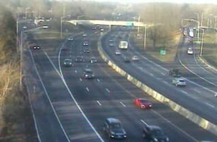 I-95 is moving well Friday through Greenwich.