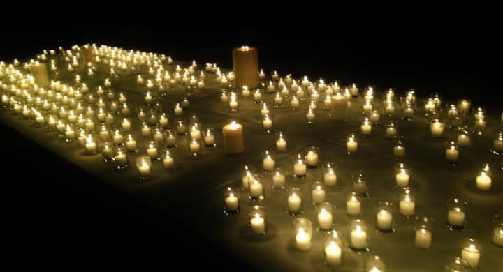 Janice Hospice hosted a celebration of lights with candles lit to commemorate family members and friends who have died. 