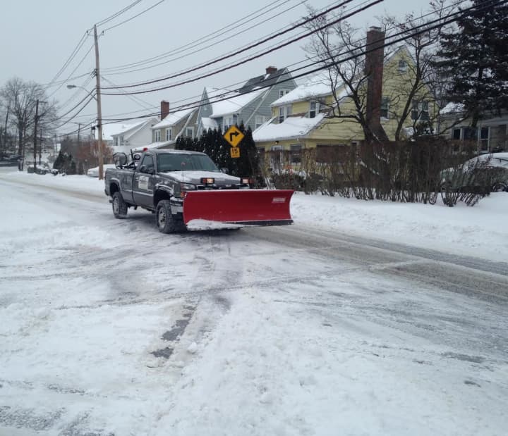 Snow removal continues in Bronxville as the state of emergency is lifted by village officials.