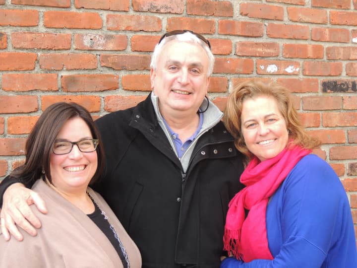 Weston residents Nancy Cohen, co-producer; Roy Berger, vice president, board of trustees, Child Guidance Center of Mid-Fairfield County; and Andrea Metchick, producer.