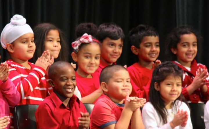 Students from Dixson School participate in their holiday performance.