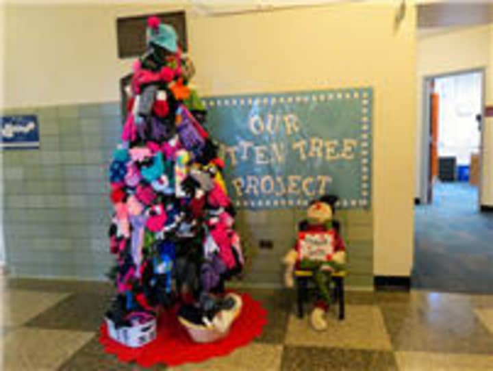 Katonah Elementary School collected mittens for its mitten tree and gifts for its holiday gift drive during December.