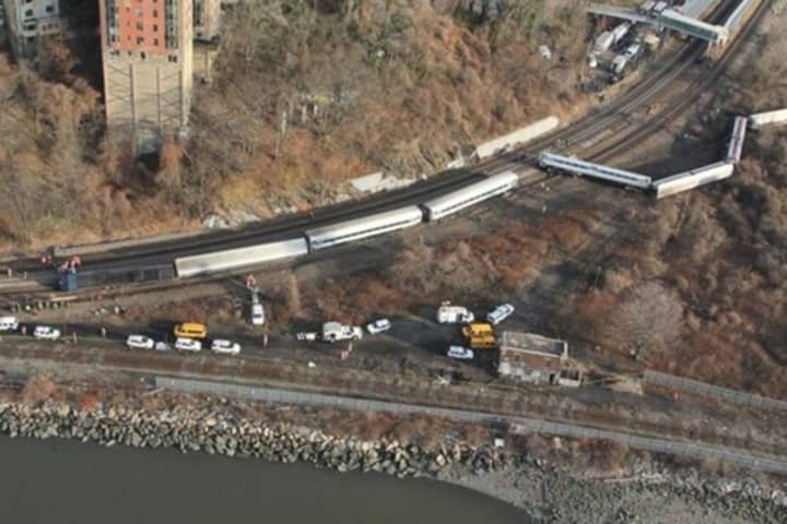 Four people were killed when a Metro-North train derailed in the Bronx near the Spuyten Duyvil station in December 2013. 