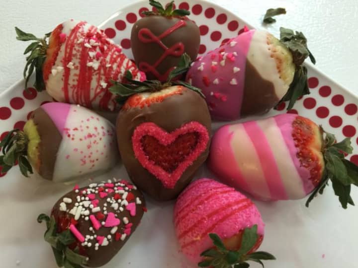 Chocolate-covered strawberries are especially popular on Valentine&#x27;s Day.