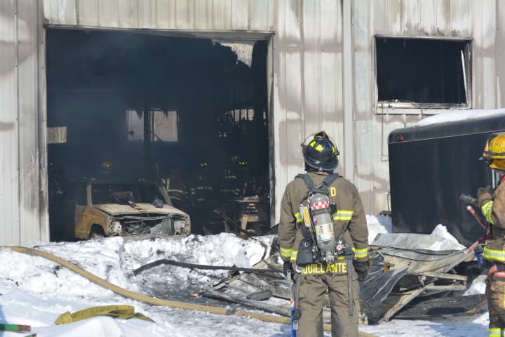 Firefighters spent Tuesday afternoon battling a blaze at a farm in Southeast.