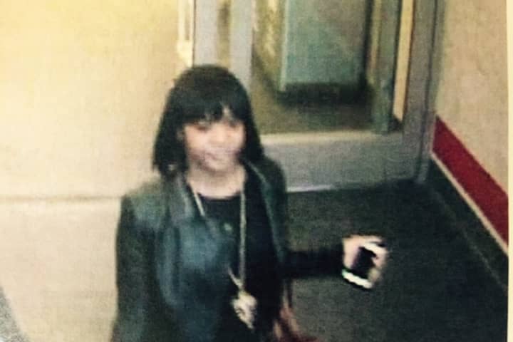 One of the two women believed to have stolen a credit card from an elderly woman in Norwalk.