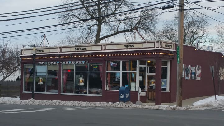 Vinnie&#x27;s Ale House is located at 93 Post Road in Fairfield.
