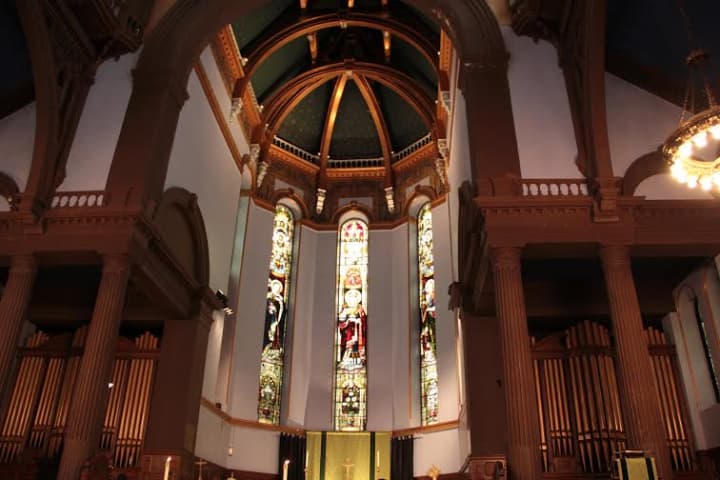 The interior of St. John&#x27;s Church in Yonkers.