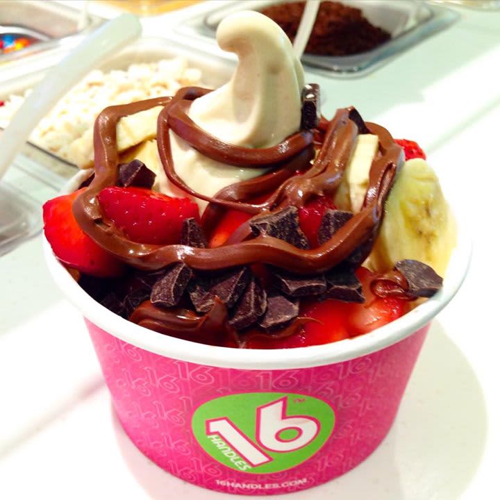 Regional frozen yogurt chain 16 Handles will have its grand opening in White Plains on Sunday. 