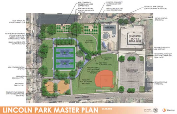 The New Rochelle City Council approved the proposed master plan for Lincoln Park.