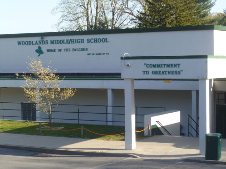 A computer aide at Woodlands High School was questioned after it was discovered she was topless in a recent docudrama. 