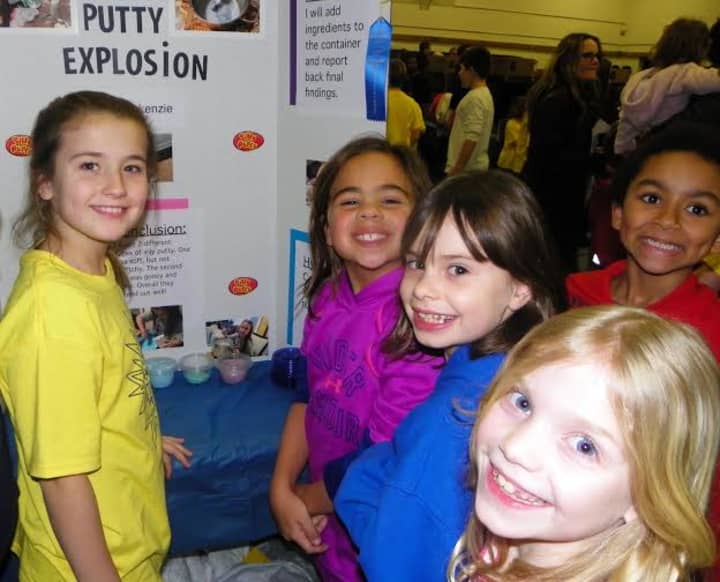 Frank G. Lindsey School students at their annual science fair. 