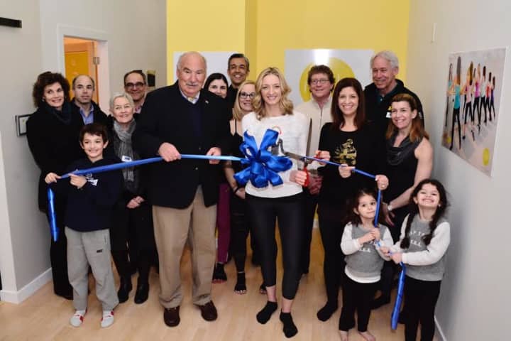 Mount Kisco Mayor Cindrich and Mount Kisco Chamber of Commerce President Kevin Kane conducted the ribbon cutting Ceremony.
