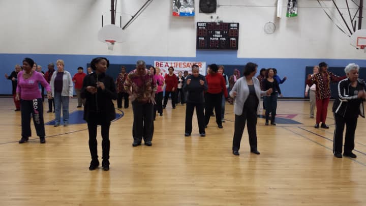 The New Rochelle YMCA hosted a line dancing fundraising event.