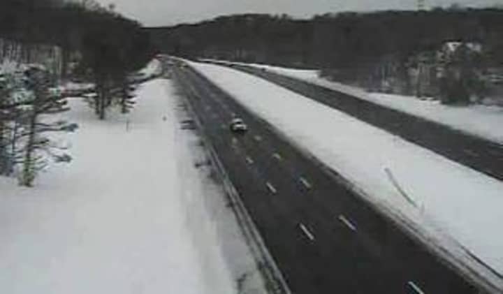 A look at conditions on the Taconic State Parkway at Pinesbridge Road in Millwood on Thursday.