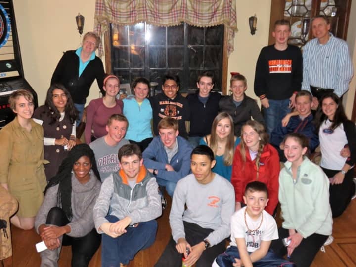 Members of Mamaroneck High&#x27;s indoor track and field team. Four runners will compete in the state championships on Saturday.