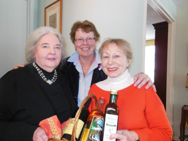 The key players in organizing the Annual Philanthropic Luncheon were, from left to right: Monica Bonner, chairperson Renee DeVries, and Matilde Mancini.