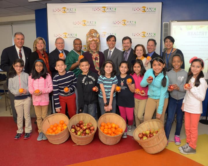 Columbus School of New Rochelle celebrated Eat Healthy N.Y. Day this week.