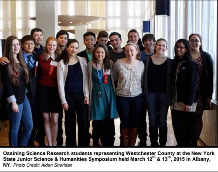 Ossining students represent Westchester at the New York State Junior Science and Humanities Symposium.  
