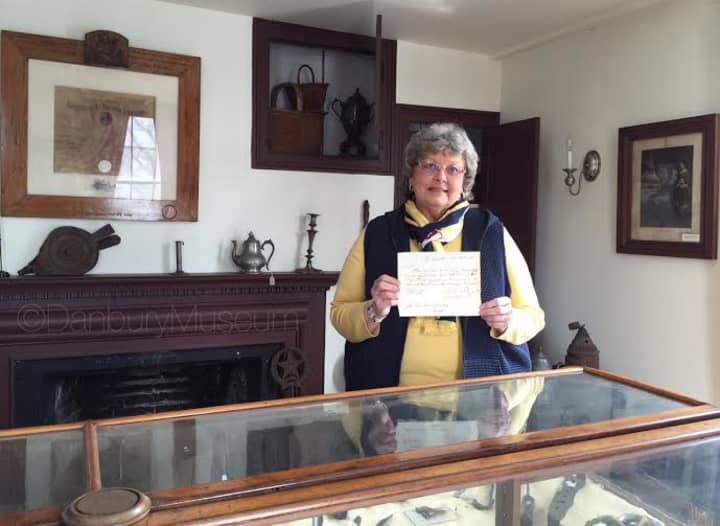 Natalie Weise, a Danbury Museum &amp; Historical Society board member, has donated a historic document to the museum&#x27;s archives.
